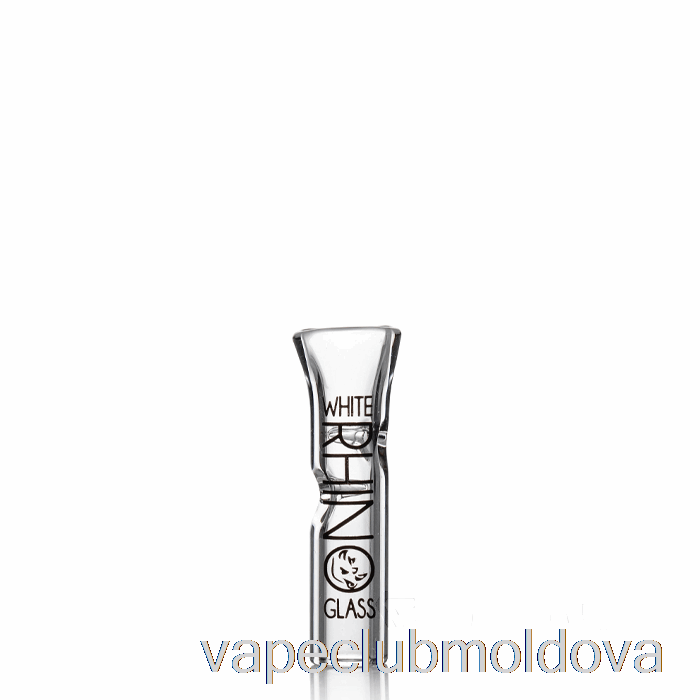 Vape Mod Vârfuri De Sticlă Rinocer Alb Vârf De Sticlă Plat